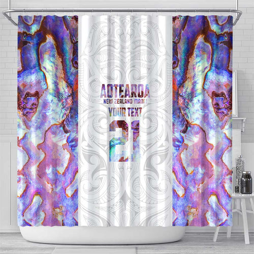 Custom New Zealand Aotearoa Shower Curtain Pink Maori Paua Shell Indigenous - Aussie Hoodie