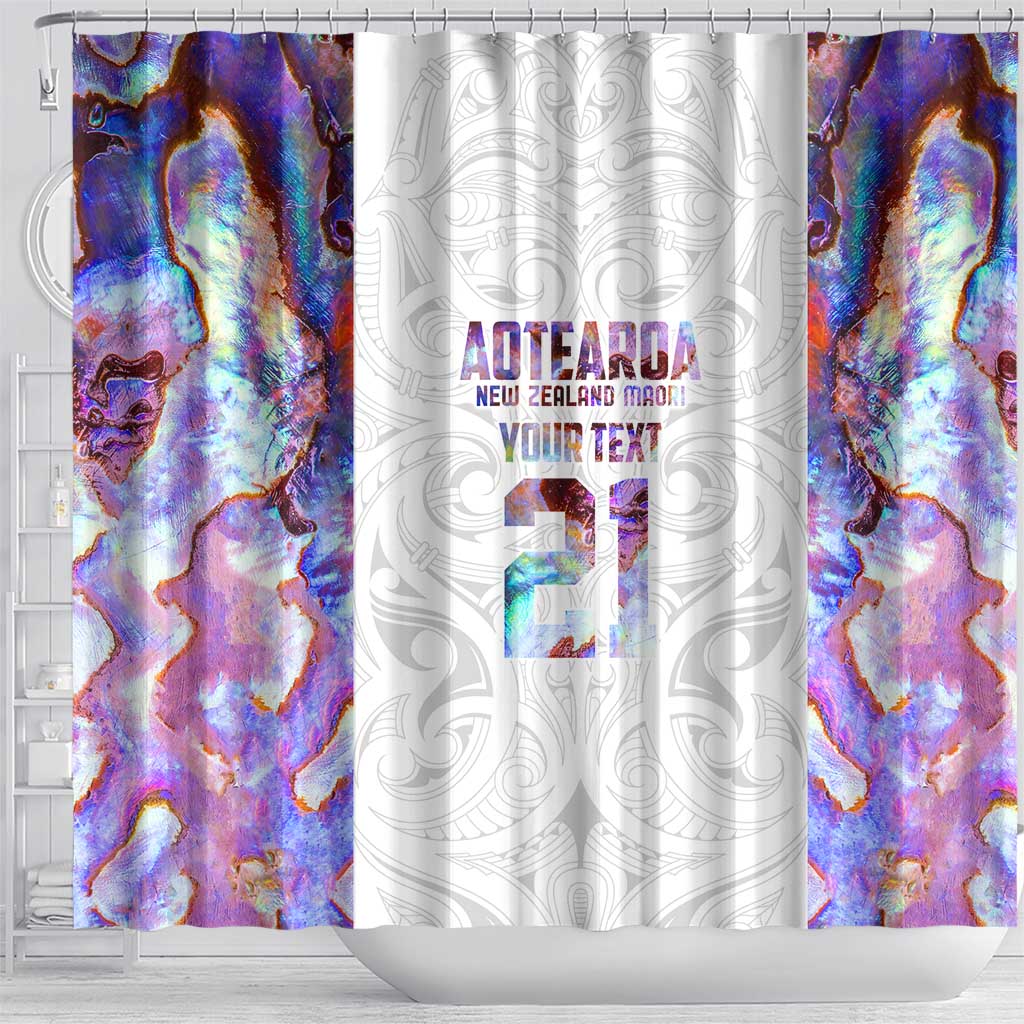 Custom New Zealand Aotearoa Shower Curtain Pink Maori Paua Shell Indigenous - Aussie Hoodie