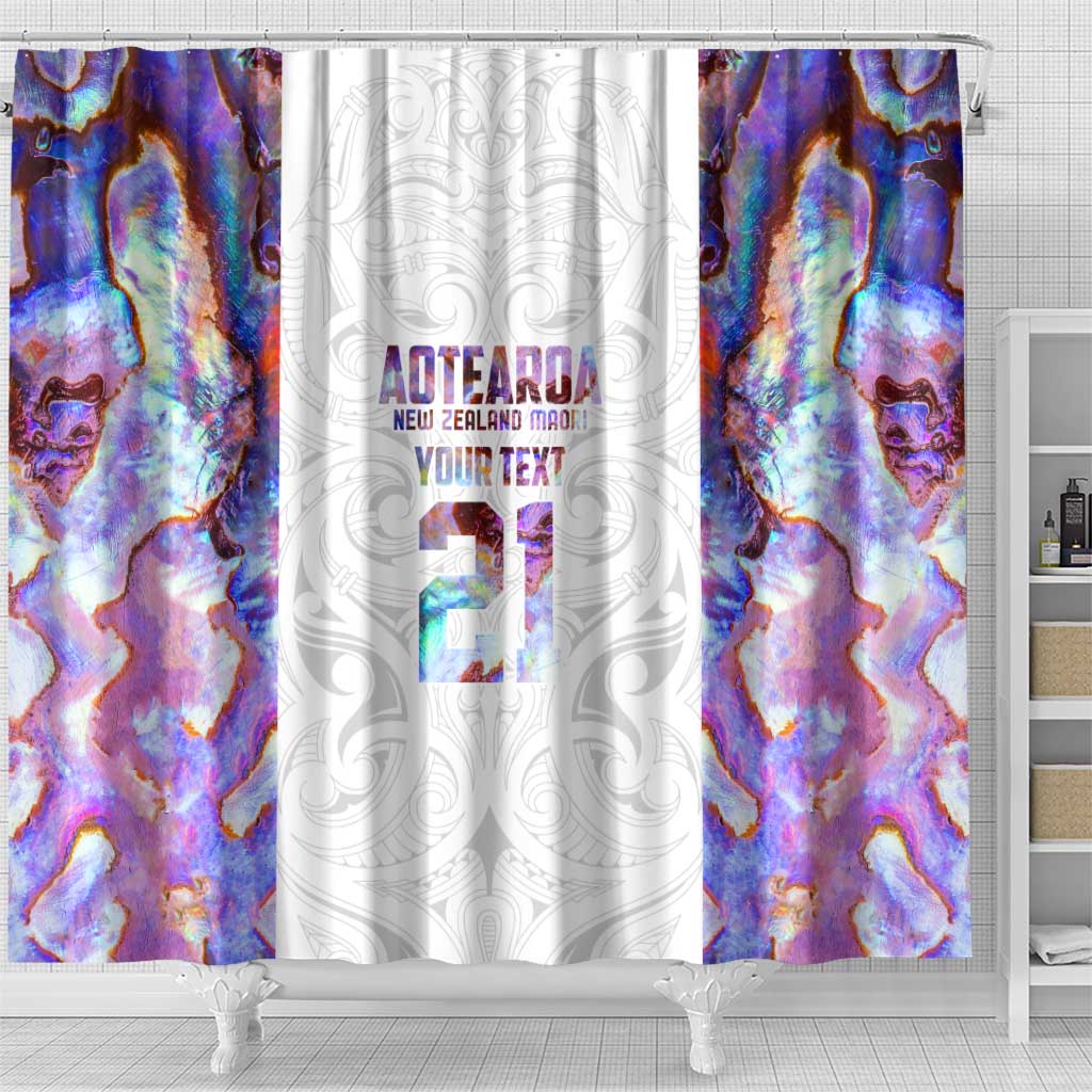Custom New Zealand Aotearoa Shower Curtain Pink Maori Paua Shell Indigenous - Aussie Hoodie