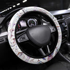 New Zealand Aotearoa Steering Wheel Cover Pink Maori Paua Shell Indigenous - Aussie Hoodie