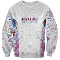 Custom New Zealand Aotearoa Sweatshirt Pink Maori Paua Shell Indigenous - Aussie Hoodie