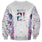 Custom New Zealand Aotearoa Sweatshirt Pink Maori Paua Shell Indigenous - Aussie Hoodie