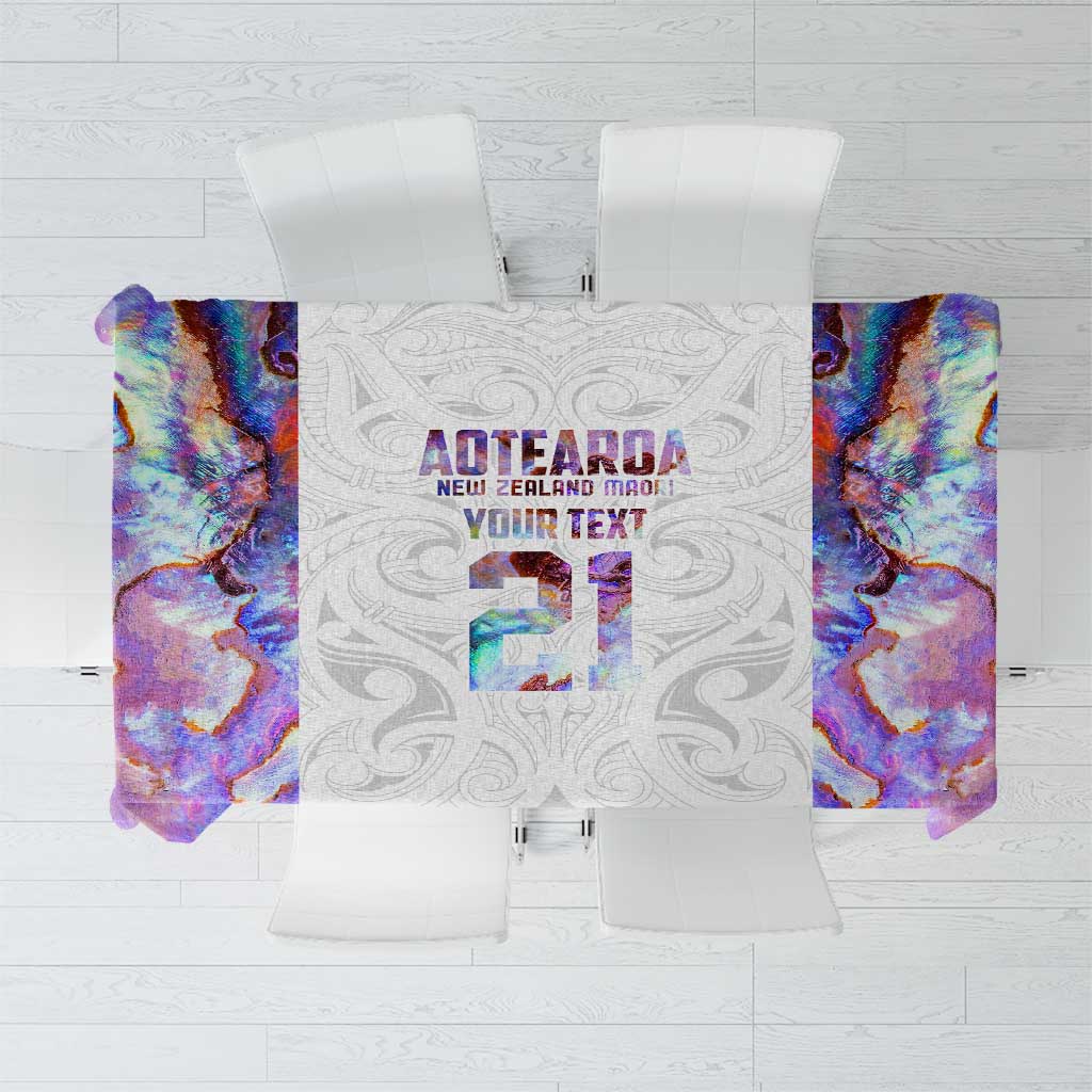 Custom New Zealand Aotearoa Tablecloth Pink Maori Paua Shell Indigenous - Aussie Hoodie