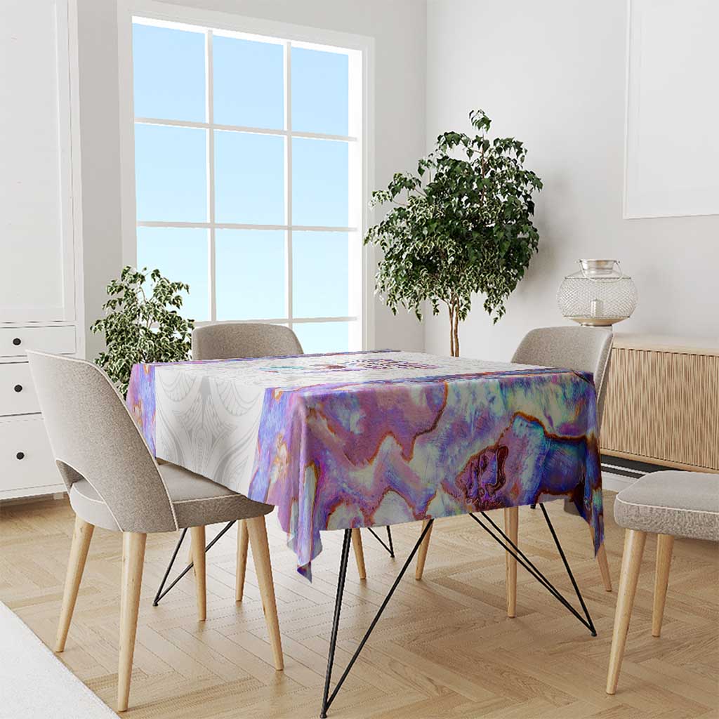 Custom New Zealand Aotearoa Tablecloth Pink Maori Paua Shell Indigenous - Aussie Hoodie