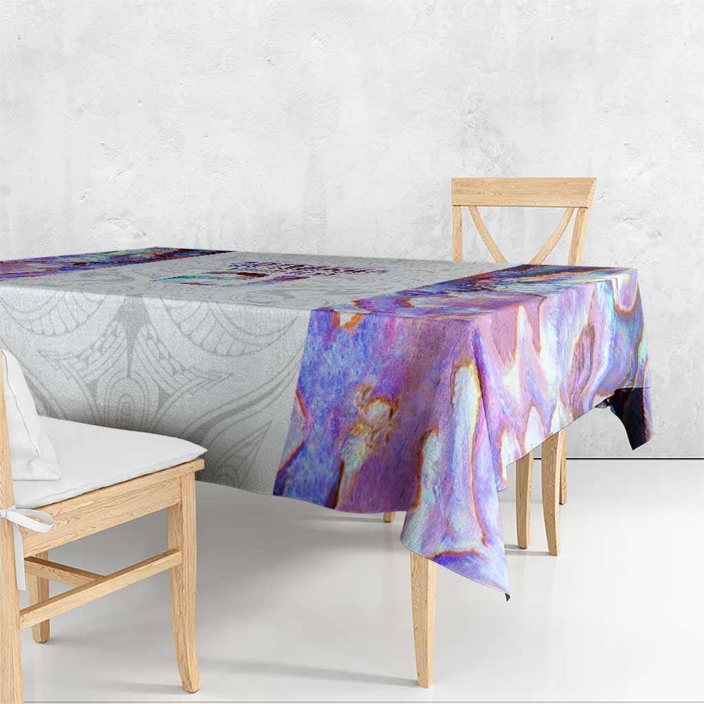 Custom New Zealand Aotearoa Tablecloth Pink Maori Paua Shell Indigenous - Aussie Hoodie