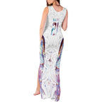 Custom New Zealand Aotearoa Tank Maxi Dress Pink Maori Paua Shell Indigenous - Aussie Hoodie