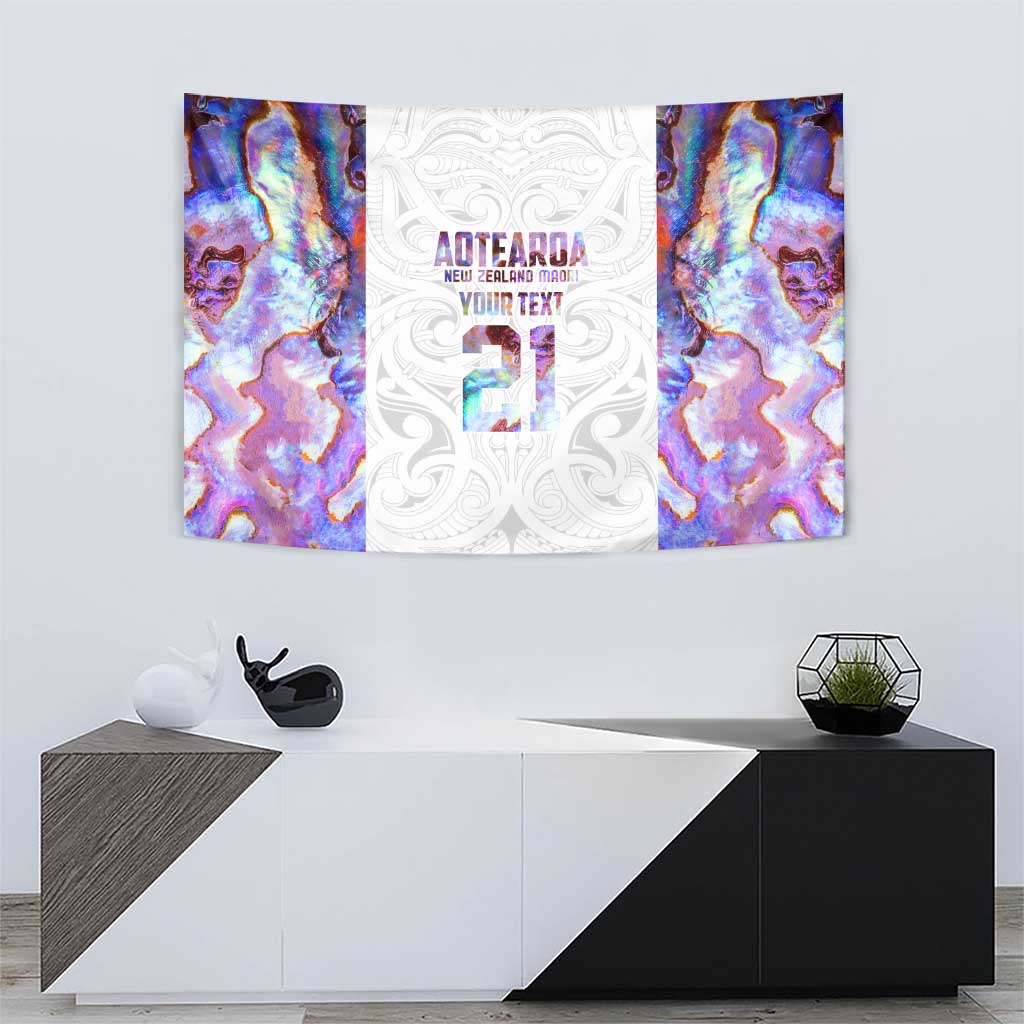 Custom New Zealand Aotearoa Tapestry Pink Maori Paua Shell Indigenous - Aussie Hoodie