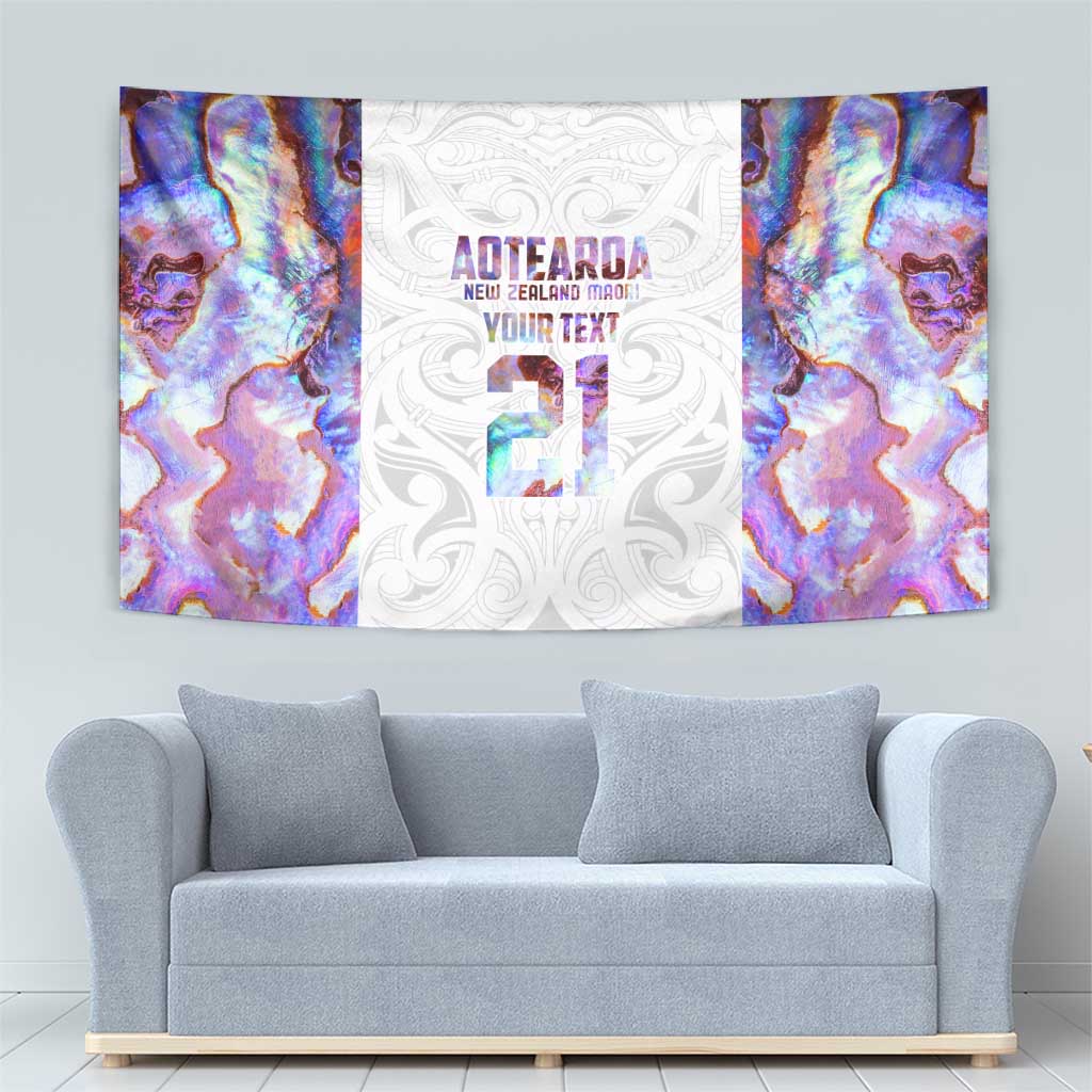 Custom New Zealand Aotearoa Tapestry Pink Maori Paua Shell Indigenous - Aussie Hoodie