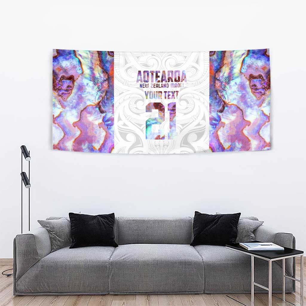 Custom New Zealand Aotearoa Tapestry Pink Maori Paua Shell Indigenous - Aussie Hoodie