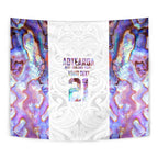 Custom New Zealand Aotearoa Tapestry Pink Maori Paua Shell Indigenous - Aussie Hoodie