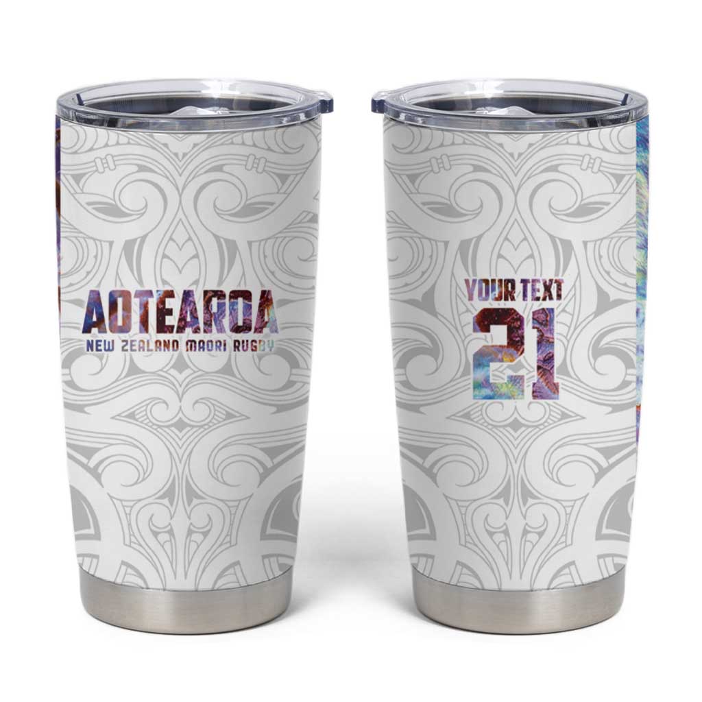 Custom New Zealand Aotearoa Tumbler Cup Pink Maori Paua Shell Indigenous - Aussie Hoodie