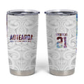 Custom New Zealand Aotearoa Tumbler Cup Pink Maori Paua Shell Indigenous - Aussie Hoodie