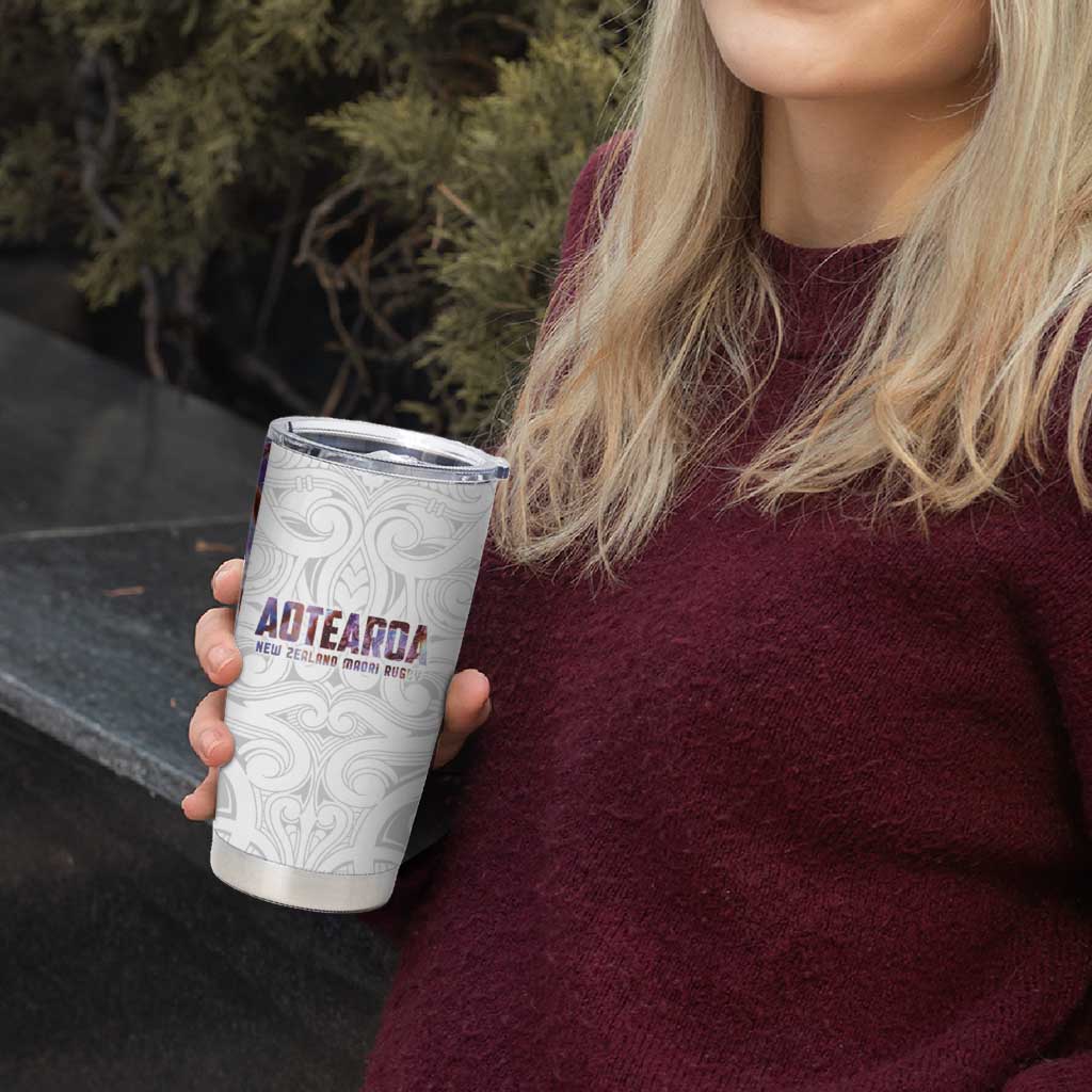 Custom New Zealand Aotearoa Tumbler Cup Pink Maori Paua Shell Indigenous - Aussie Hoodie