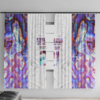 Custom New Zealand Aotearoa Window Curtain Pink Maori Paua Shell Indigenous - Aussie Hoodie