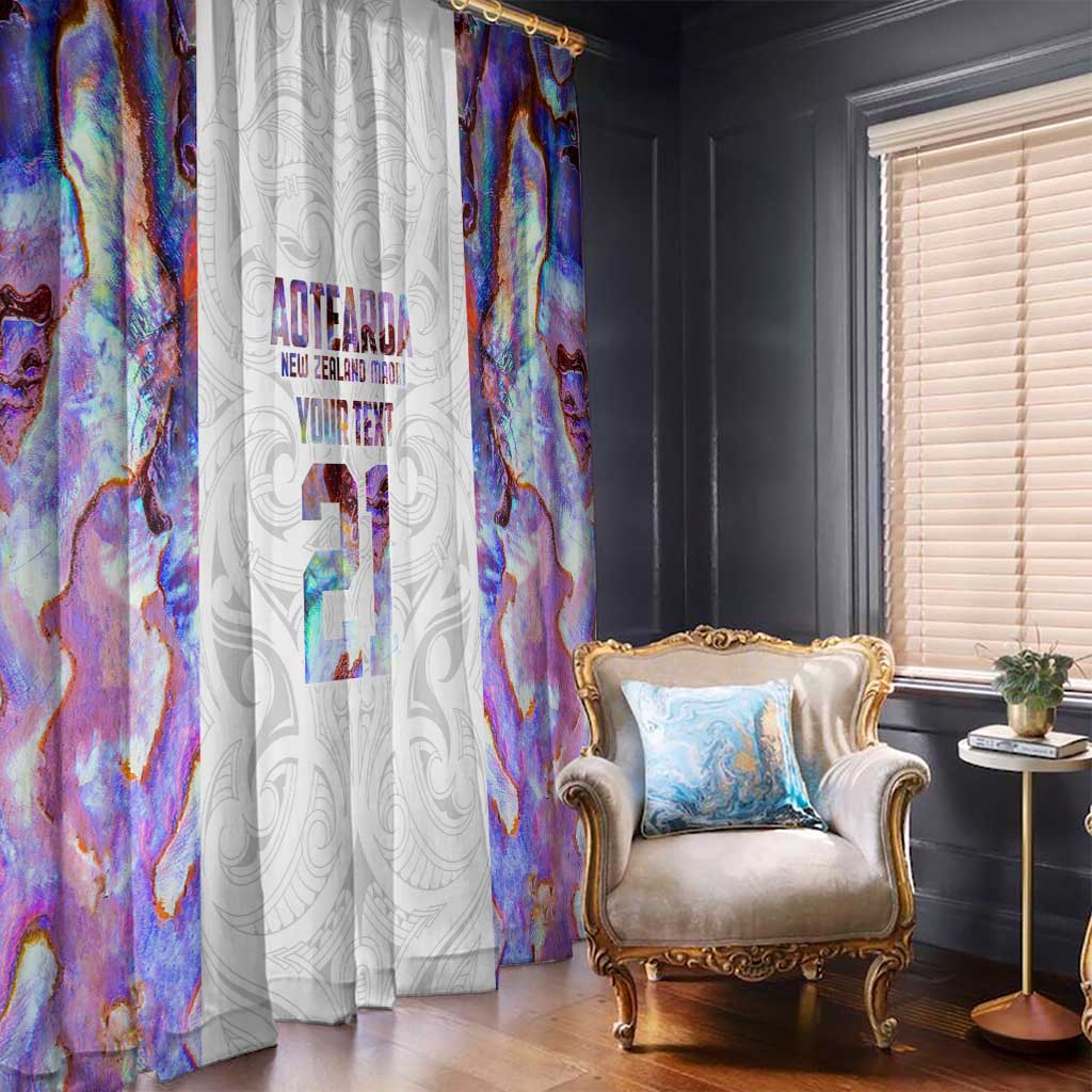 Custom New Zealand Aotearoa Window Curtain Pink Maori Paua Shell Indigenous - Aussie Hoodie
