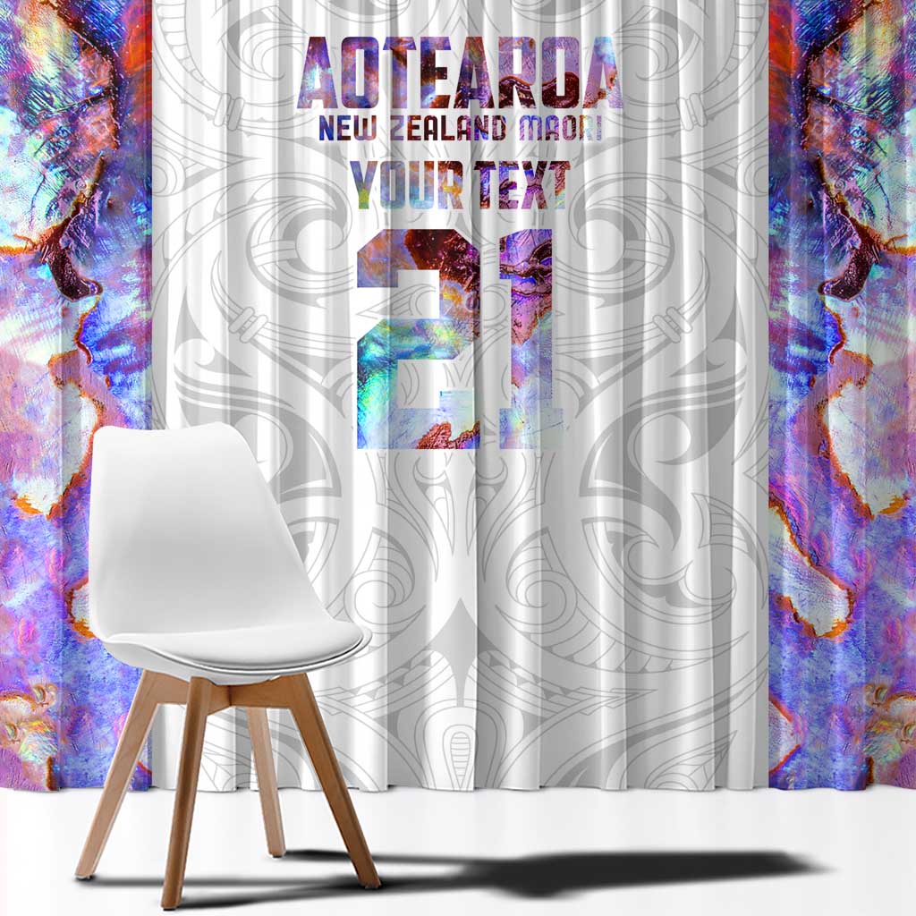 Custom New Zealand Aotearoa Window Curtain Pink Maori Paua Shell Indigenous - Aussie Hoodie
