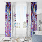 Custom New Zealand Aotearoa Window Curtain Pink Maori Paua Shell Indigenous - Aussie Hoodie