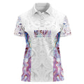 Custom New Zealand Aotearoa Women Polo Shirt Pink Maori Paua Shell Indigenous - Aussie Hoodie