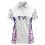 Custom New Zealand Aotearoa Women Polo Shirt Pink Maori Paua Shell Indigenous - Aussie Hoodie