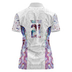 Custom New Zealand Aotearoa Women Polo Shirt Pink Maori Paua Shell Indigenous - Aussie Hoodie