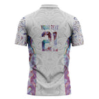 Custom New Zealand Aotearoa Zipper Polo Shirt Pink Maori Paua Shell Indigenous - Aussie Hoodie