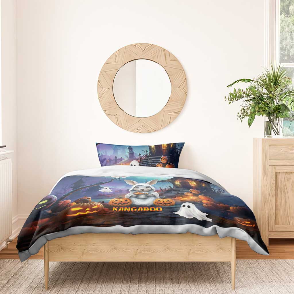 Happy Kangaboo Bedding Set Kangaroo and Halloween Haunted House