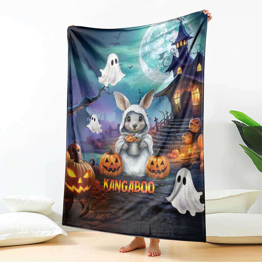 Happy Kangaboo Blanket Kangaroo and Halloween Haunted House
