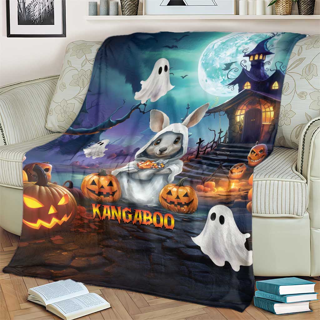 Happy Kangaboo Blanket Kangaroo and Halloween Haunted House