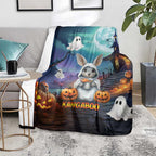 Happy Kangaboo Blanket Kangaroo and Halloween Haunted House