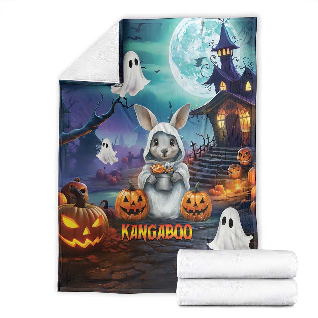 Happy Kangaboo Blanket Kangaroo and Halloween Haunted House