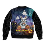 Happy Kangaboo Bomber Jacket Kangaroo and Halloween Haunted House