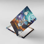 Happy Kangaboo Canvas Wall Art Kangaroo and Halloween Haunted House