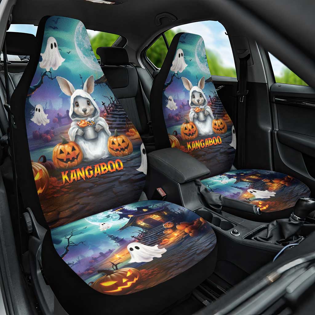 Happy Kangaboo Car Seat Cover Kangaroo and Halloween Haunted House