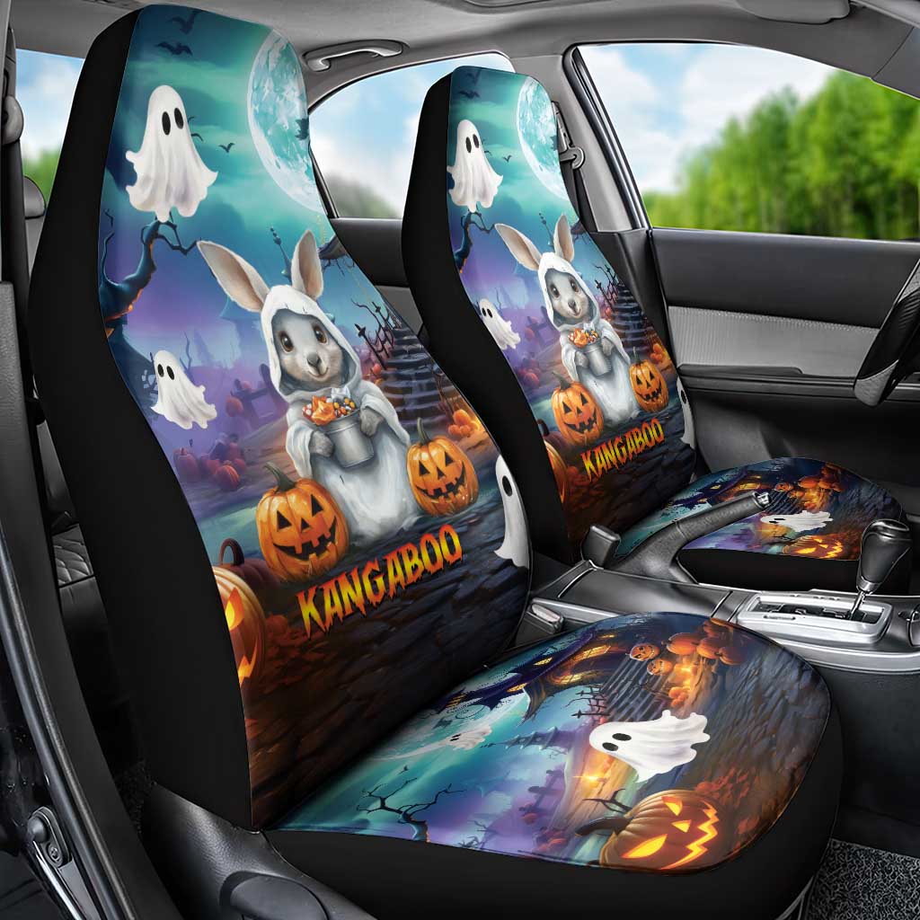 Happy Kangaboo Car Seat Cover Kangaroo and Halloween Haunted House