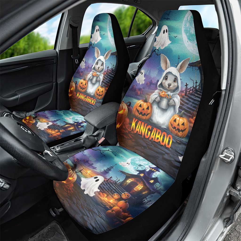 Happy Kangaboo Car Seat Cover Kangaroo and Halloween Haunted House