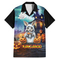 Happy Kangaboo Family Matching Mermaid Dress and Hawaiian Shirt Kangaroo and Halloween Haunted House