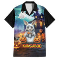 Happy Kangaboo Family Matching Summer Maxi Dress and Hawaiian Shirt Kangaroo and Halloween Haunted House