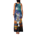 Happy Kangaboo Family Matching Tank Maxi Dress and Hawaiian Shirt Kangaroo and Halloween Haunted House