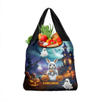Happy Kangaboo Grocery Bag Kangaroo and Halloween Haunted House