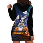 Happy Kangaboo Hoodie Dress Kangaroo and Halloween Haunted House