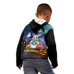 Happy Kangaboo Kid Hoodie Kangaroo and Halloween Haunted House