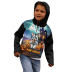 Happy Kangaboo Kid Hoodie Kangaroo and Halloween Haunted House