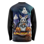 Happy Kangaboo Long Sleeve Shirt Kangaroo and Halloween Haunted House