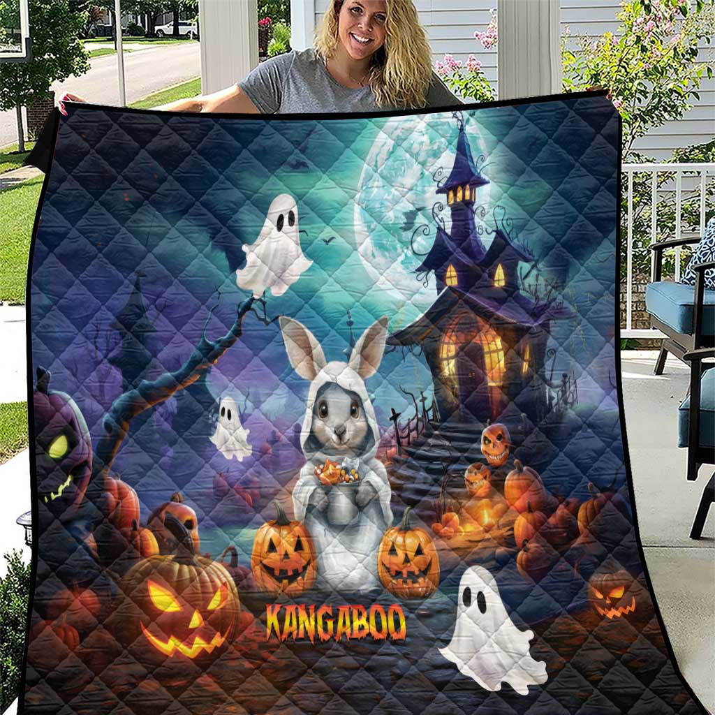 Happy Kangaboo Quilt Kangaroo and Halloween Haunted House