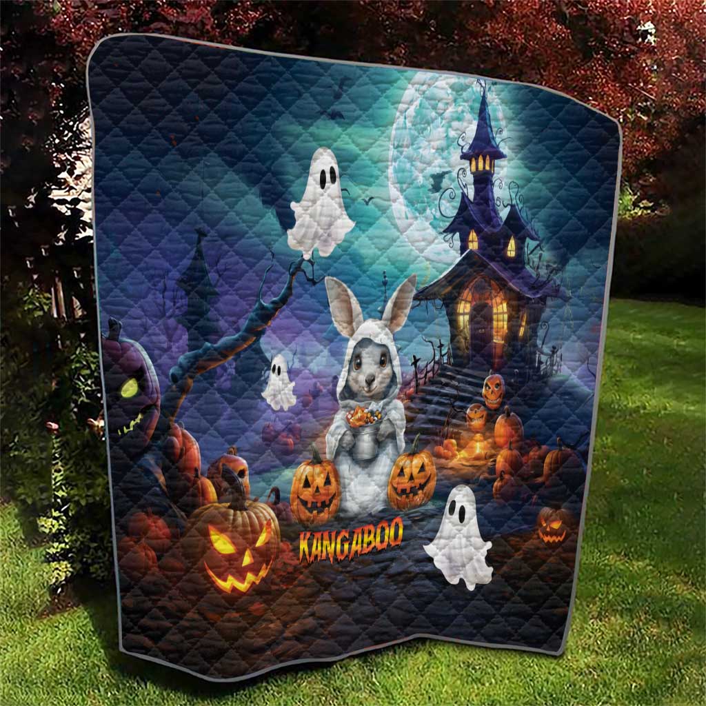Happy Kangaboo Quilt Kangaroo and Halloween Haunted House