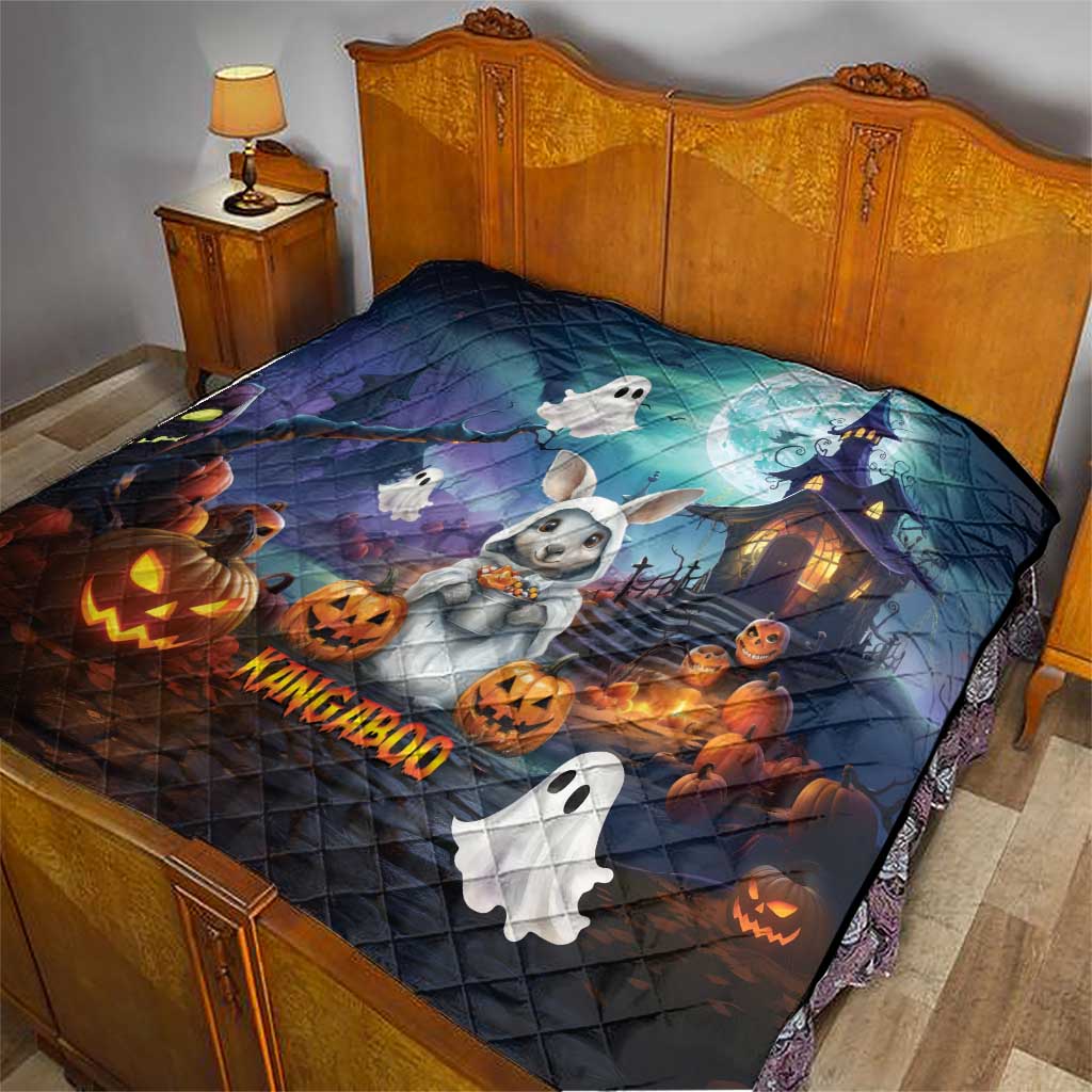Happy Kangaboo Quilt Kangaroo and Halloween Haunted House