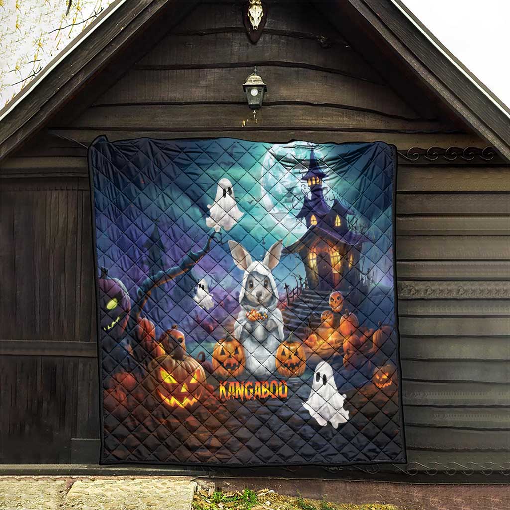 Happy Kangaboo Quilt Kangaroo and Halloween Haunted House