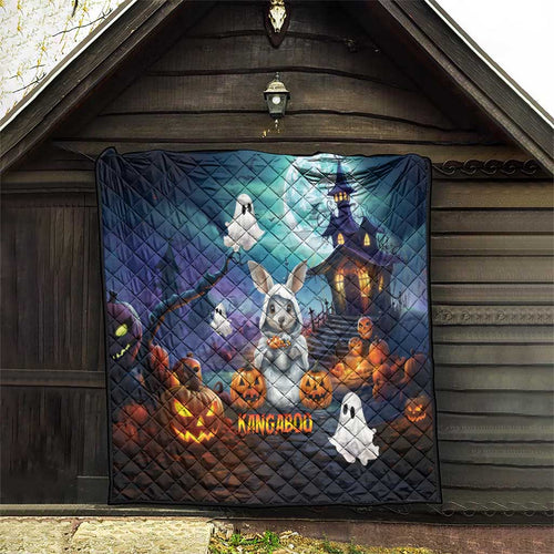 Happy Kangaboo Quilt Kangaroo and Halloween Haunted House