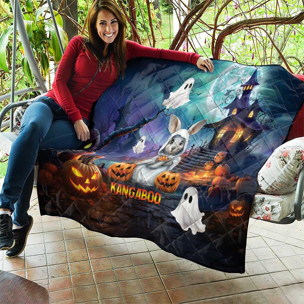 Happy Kangaboo Quilt Kangaroo and Halloween Haunted House