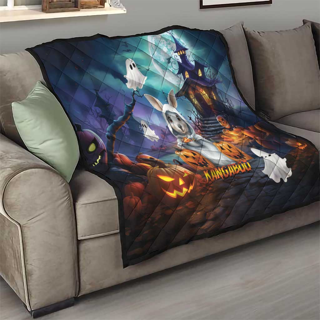 Happy Kangaboo Quilt Kangaroo and Halloween Haunted House